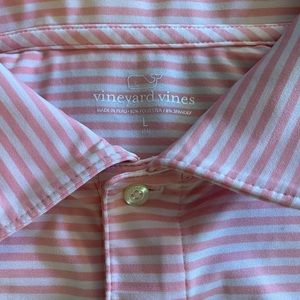 Vineyard Vines Boys L Striped Golf Shirt